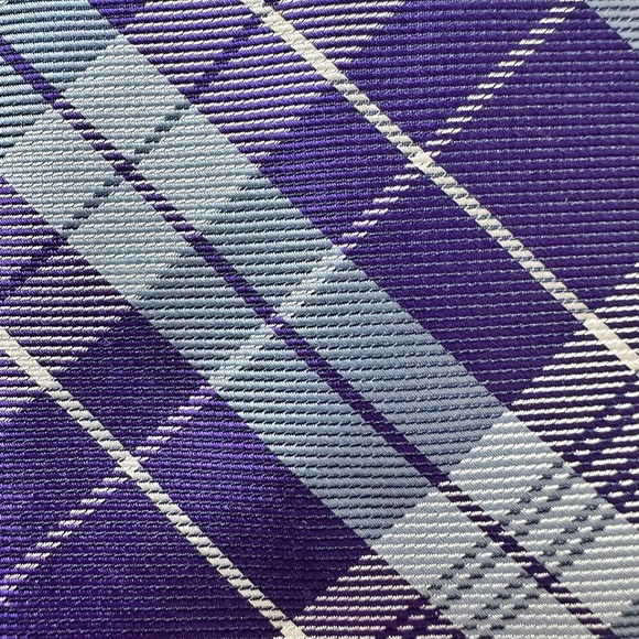 Tommy Hilfiger Purple Plaid Tie - Picture 3 of 5